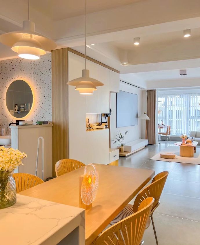 95后小夫妻的原木风小家太治愈了！#原木风装修# 